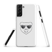 Cover Samsung Resistente – Compatibile con Ricarica Wireless – Design Frame Orso Cool-Biiply