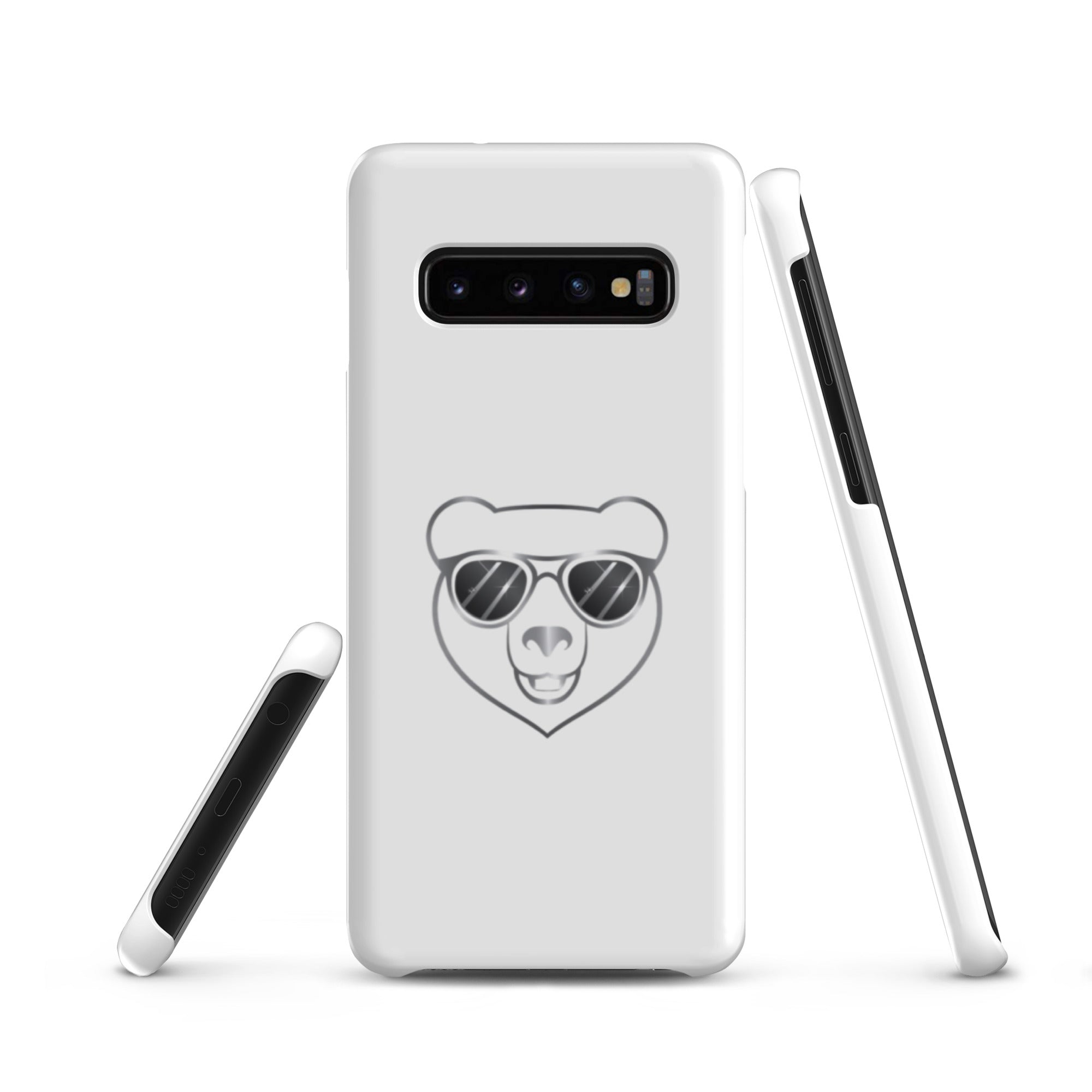 Cover Samsung Resistente – Compatibile con Ricarica Wireless – Design Frame Orso Cool-Biiply