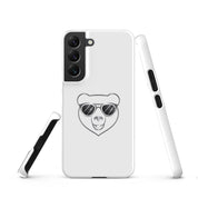 Cover Samsung Resistente – Compatibile con Ricarica Wireless – Design Frame Orso Cool-Biiply
