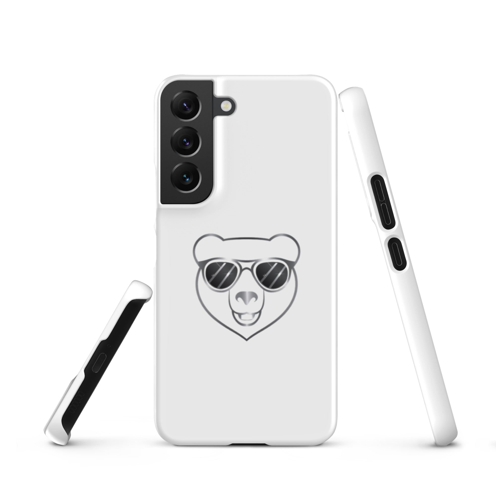 Cover Samsung Resistente – Compatibile con Ricarica Wireless – Design Frame Orso Cool-Biiply