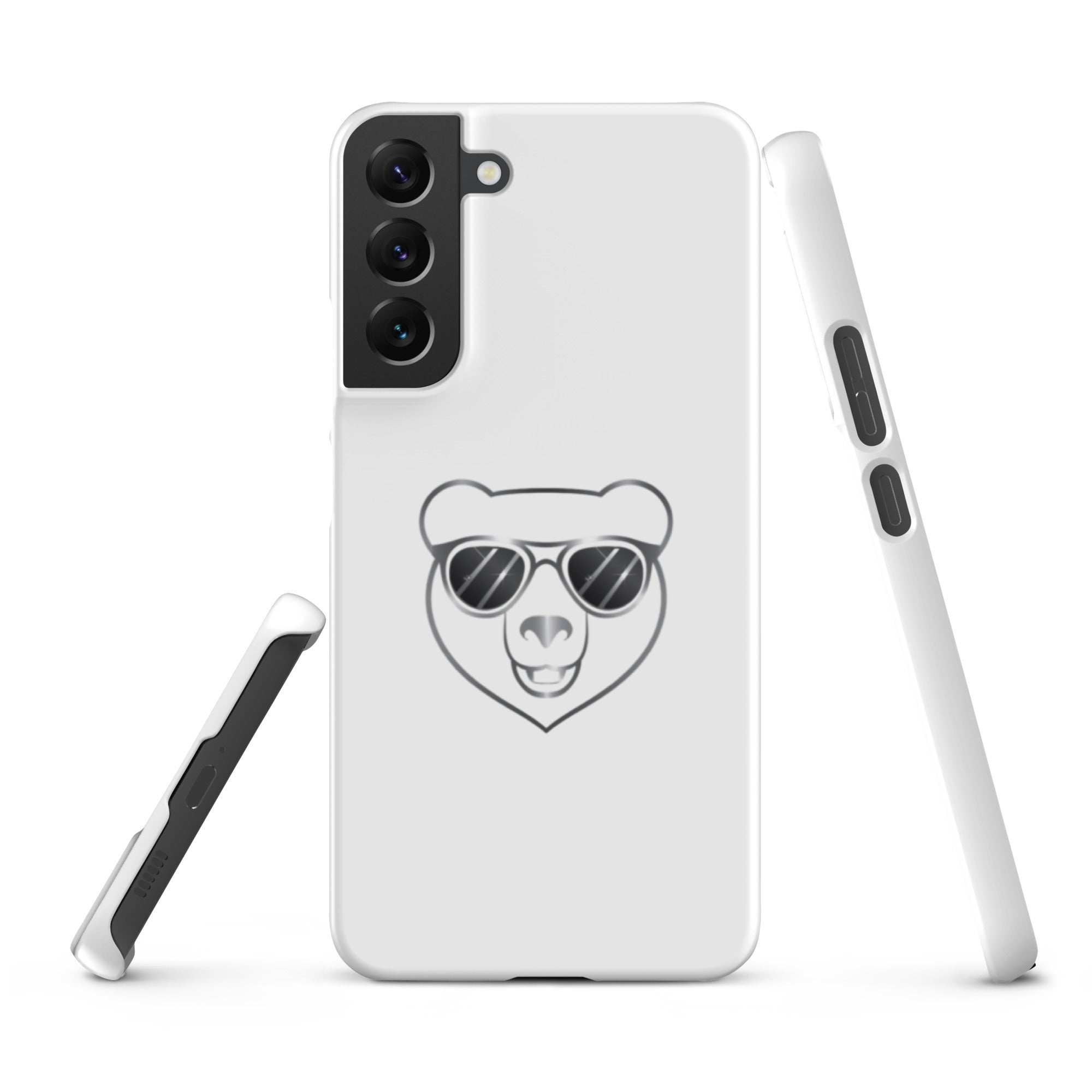 Cover Samsung Resistente – Compatibile con Ricarica Wireless – Design Frame Orso Cool-Biiply