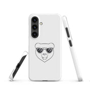 Cover Samsung Resistente – Compatibile con Ricarica Wireless – Design Frame Orso Cool-Biiply
