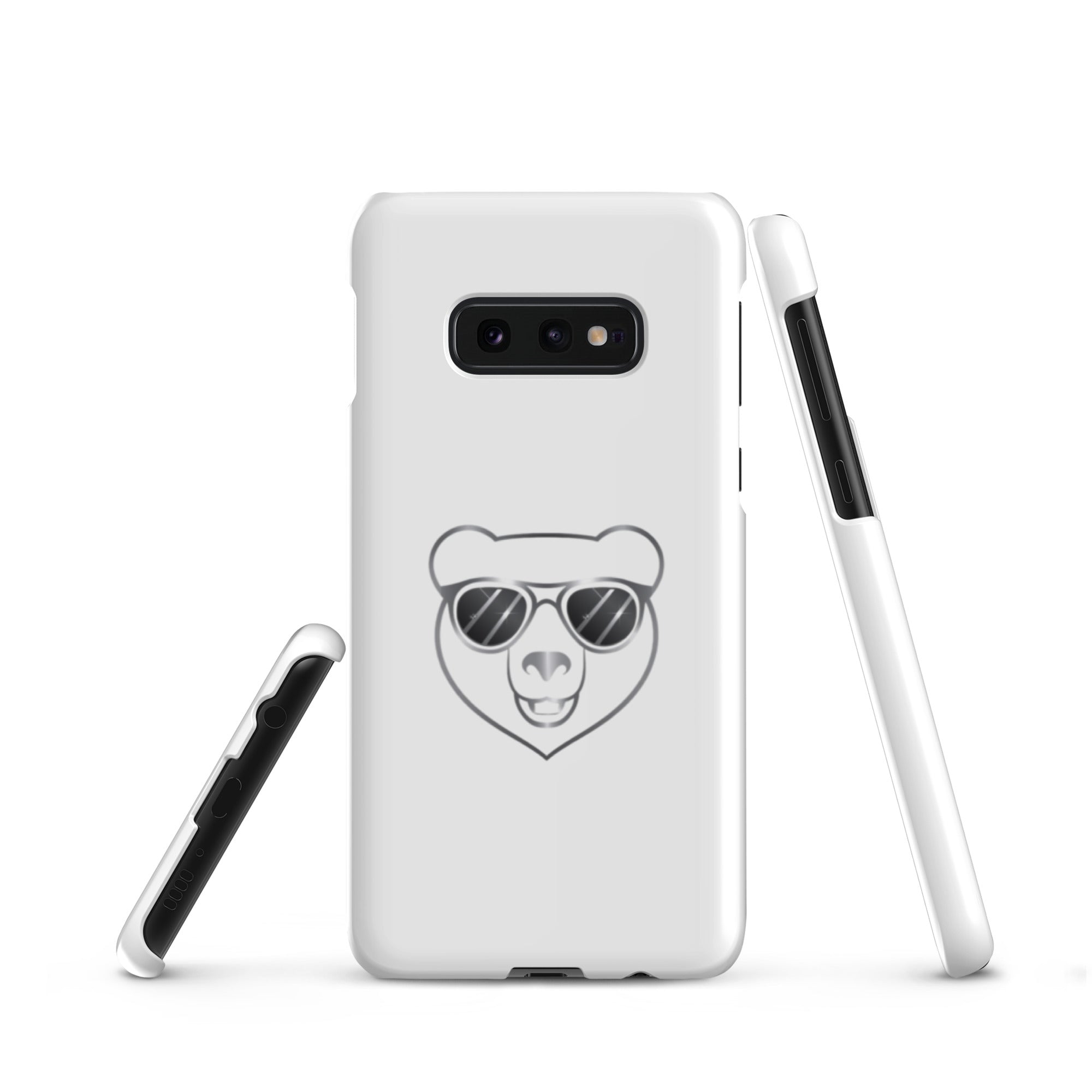 Cover Samsung Resistente – Compatibile con Ricarica Wireless – Design Frame Orso Cool-Biiply