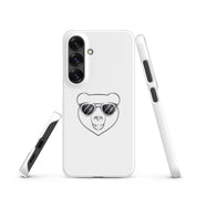 Cover Samsung Resistente – Compatibile con Ricarica Wireless – Design Frame Orso Cool-Biiply