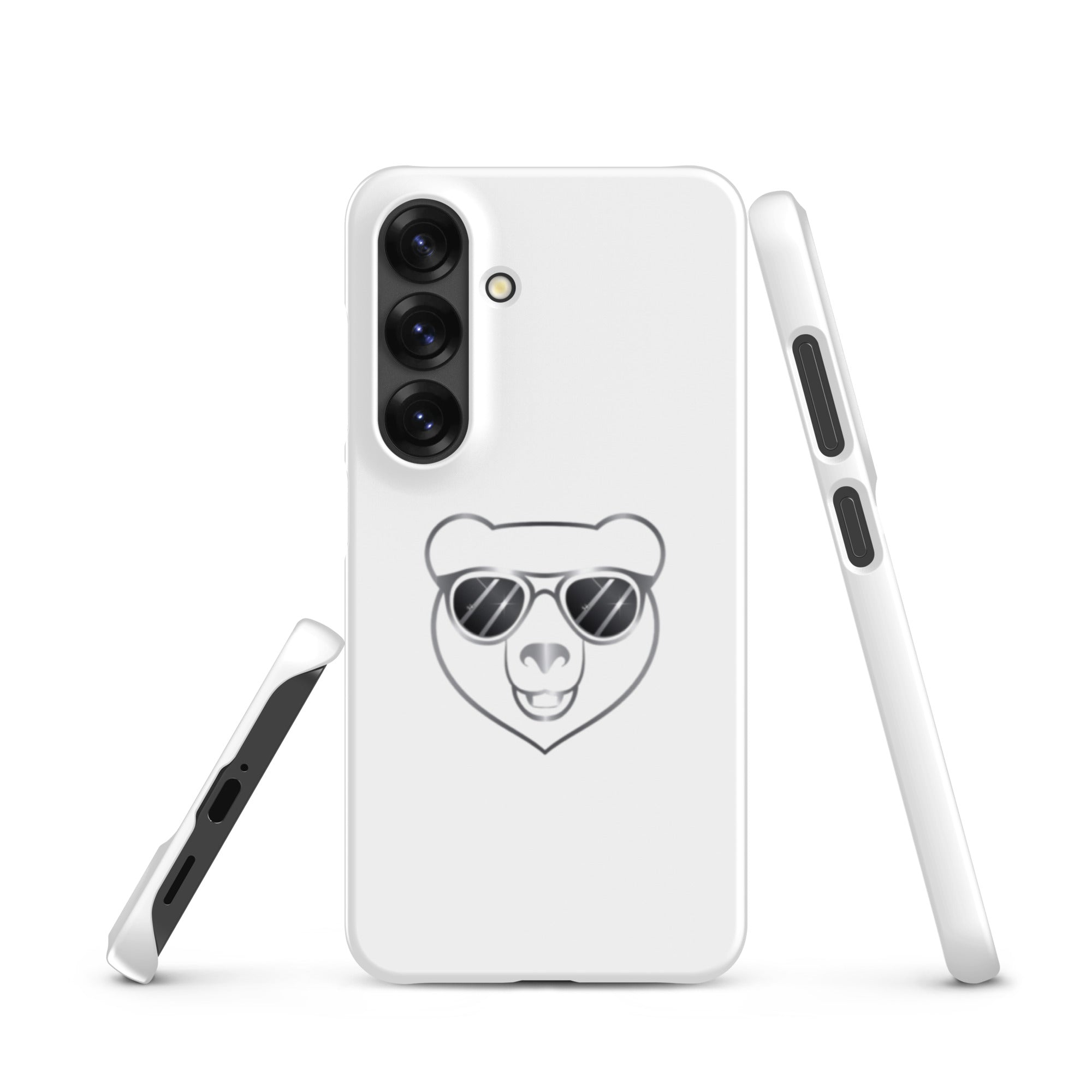 Cover Samsung Resistente – Compatibile con Ricarica Wireless – Design Frame Orso Cool-Biiply
