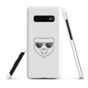 Cover Samsung Resistente – Compatibile con Ricarica Wireless – Design Frame Orso Cool-Biiply