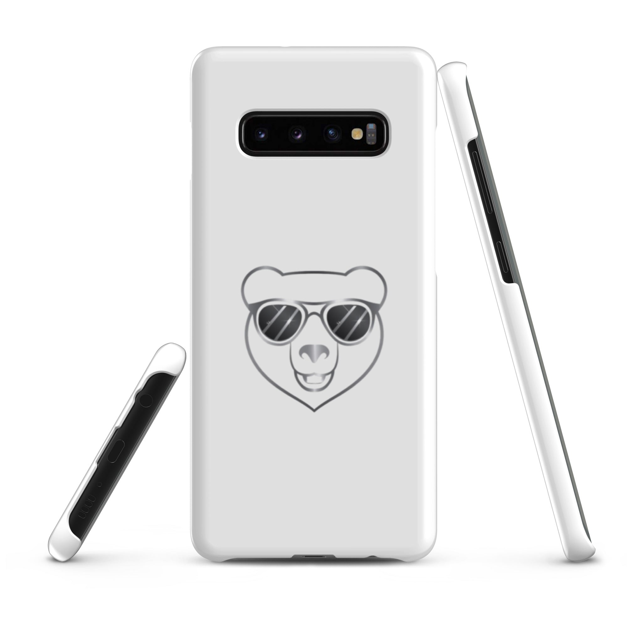 Cover Samsung Resistente – Compatibile con Ricarica Wireless – Design Frame Orso Cool-Biiply