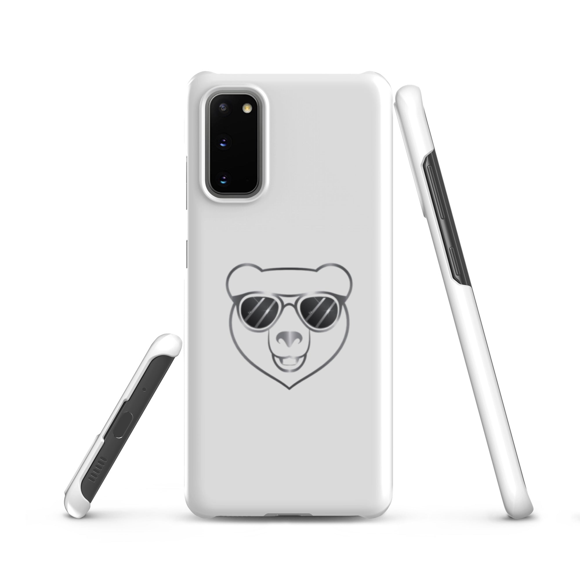 Cover Samsung Resistente – Compatibile con Ricarica Wireless – Design Frame Orso Cool-Biiply