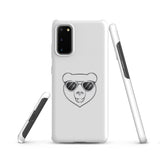 Cover Samsung Resistente – Compatibile con Ricarica Wireless – Design Frame Orso Cool
