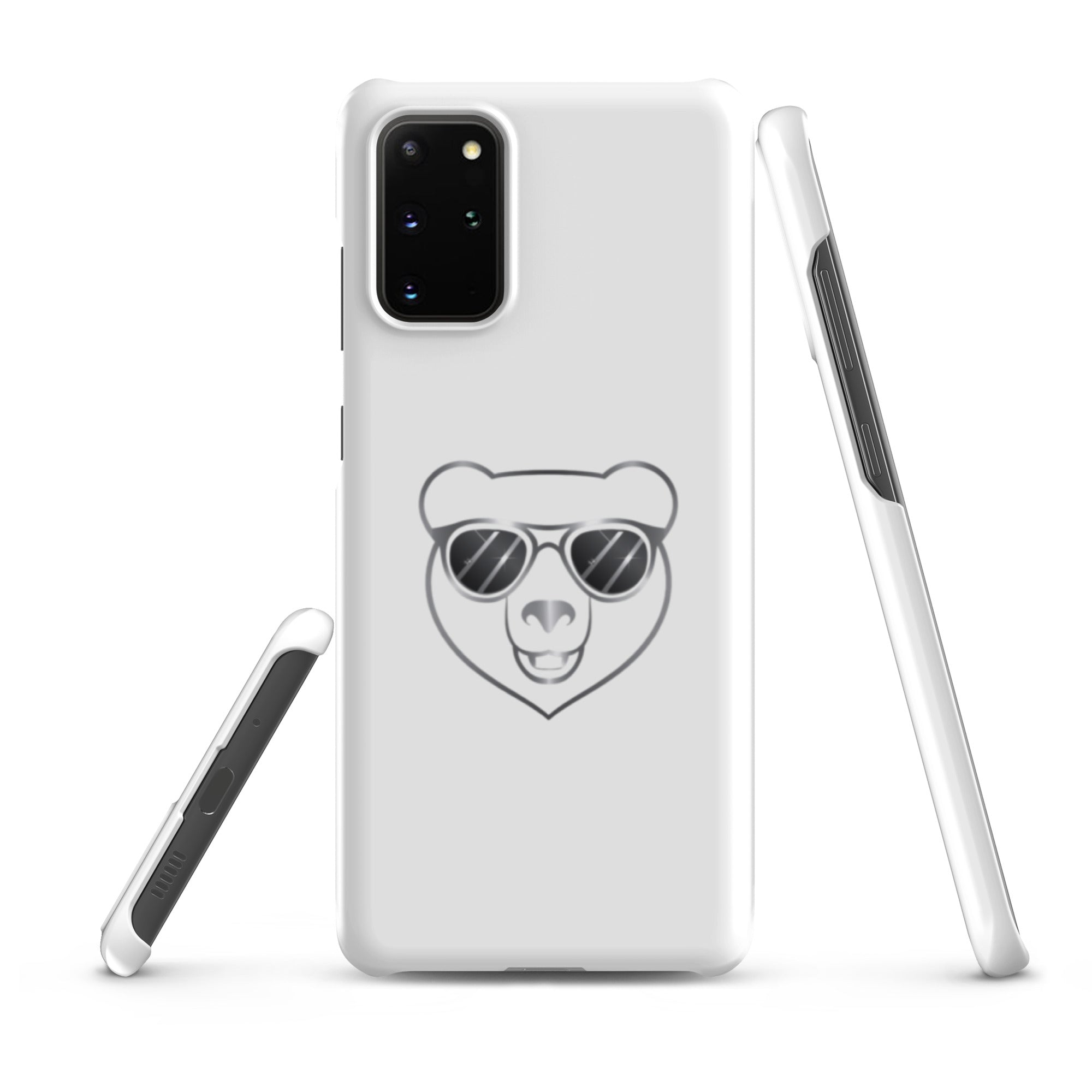 Cover Samsung Resistente – Compatibile con Ricarica Wireless – Design Frame Orso Cool-Biiply