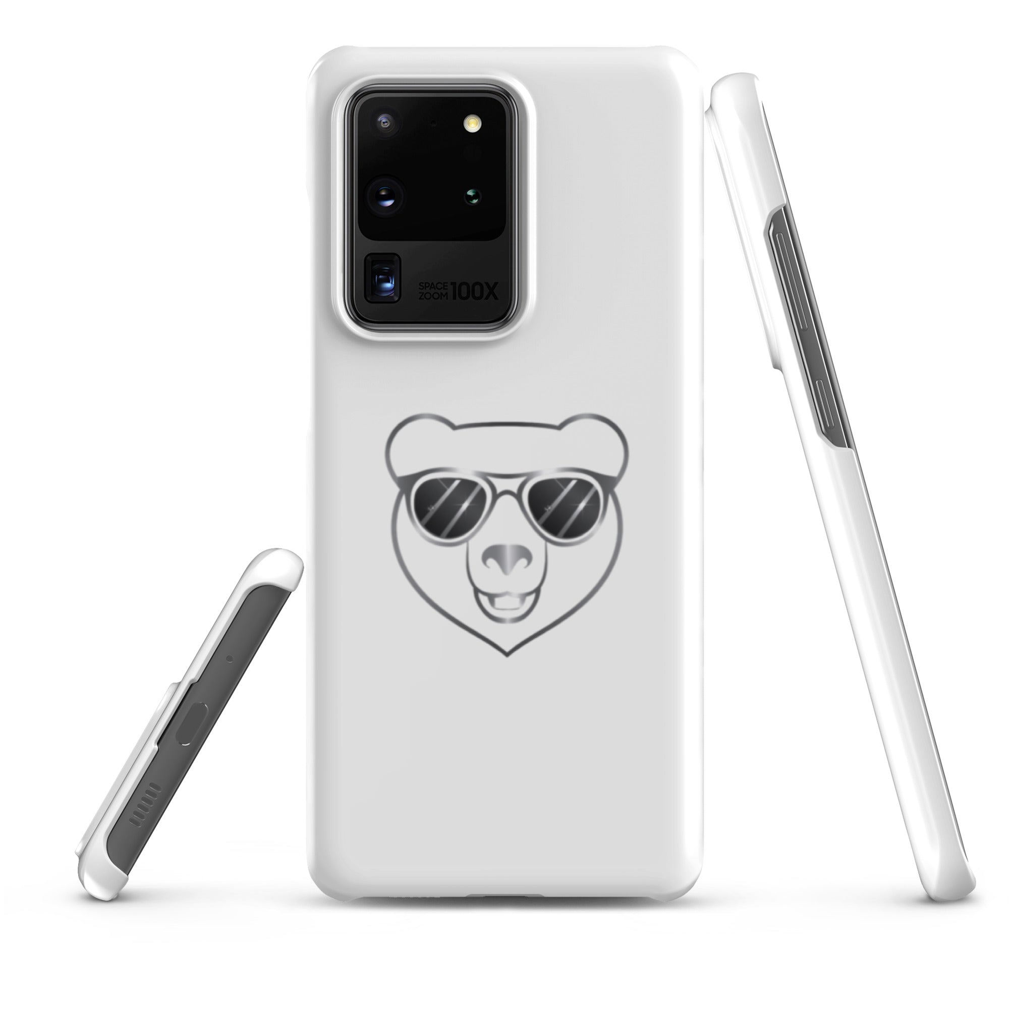 Cover Samsung Resistente – Compatibile con Ricarica Wireless – Design Frame Orso Cool-Biiply