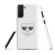 Cover Samsung Resistente – Compatibile con Ricarica Wireless – Design Frame Orso Cool-Biiply