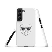 Cover Samsung Resistente – Compatibile con Ricarica Wireless – Design Frame Orso Cool-Biiply