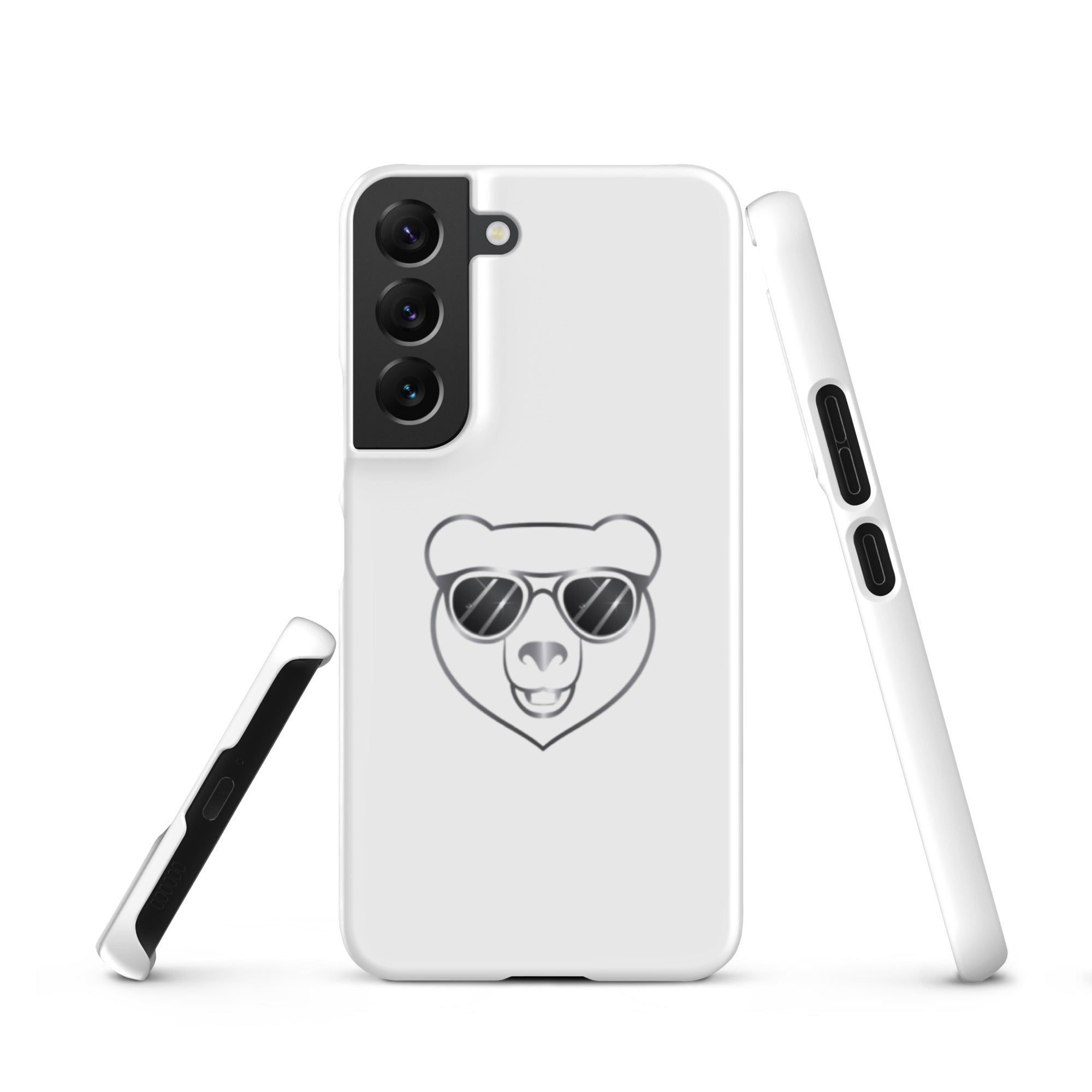 Cover Samsung Resistente – Compatibile con Ricarica Wireless – Design Frame Orso Cool-Biiply