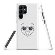 Cover Samsung Resistente – Compatibile con Ricarica Wireless – Design Frame Orso Cool-Biiply