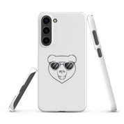 Cover Samsung Resistente – Compatibile con Ricarica Wireless – Design Frame Orso Cool-Biiply