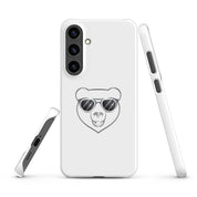 Cover Samsung Resistente – Compatibile con Ricarica Wireless – Design Frame Orso Cool-Biiply