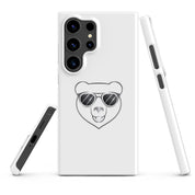Cover Samsung Resistente – Compatibile con Ricarica Wireless – Design Frame Orso Cool-Biiply