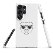 Cover Samsung Resistente – Compatibile con Ricarica Wireless – Design Frame Orso Cool-Biiply