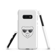 Cover Samsung Resistente – Compatibile con Ricarica Wireless – Design Frame Orso Cool-Biiply