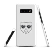 Cover Samsung Resistente – Compatibile con Ricarica Wireless – Design Frame Orso Cool-Biiply
