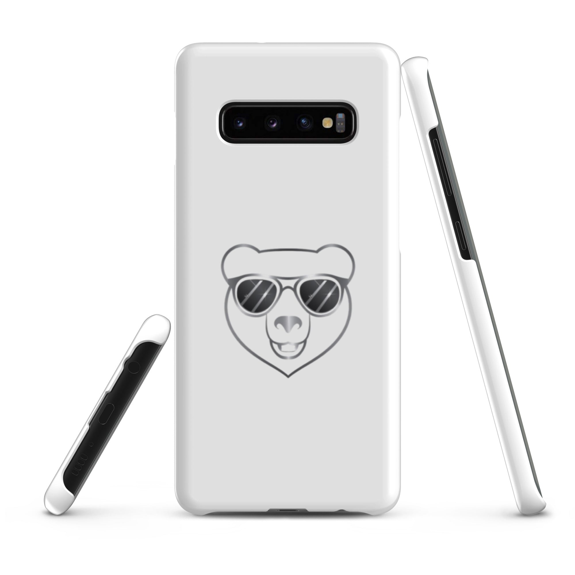 Cover Samsung Resistente – Compatibile con Ricarica Wireless – Design Frame Orso Cool-Biiply