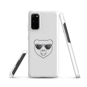 Cover Samsung Resistente – Compatibile con Ricarica Wireless – Design Frame Orso Cool-Biiply