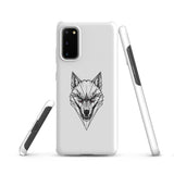 Samsung Durable Case – Compatible with Wireless Charging – Wolf Head Frame Design