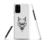 Cover Samsung Resistente – Compatibile con Ricarica Wireless – Design Frame Testa di Lupo-Biiply