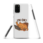 Cover Samsung Resistente – Compatibile con Ricarica Wireless – Design Gatto Sto Bene-Biiply