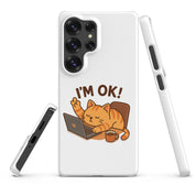 Cover Samsung Resistente – Compatibile con Ricarica Wireless – Design Gatto Sto Bene-Biiply