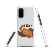 Cover Samsung Resistente – Compatibile con Ricarica Wireless – Design Gatto Sto Bene-Biiply