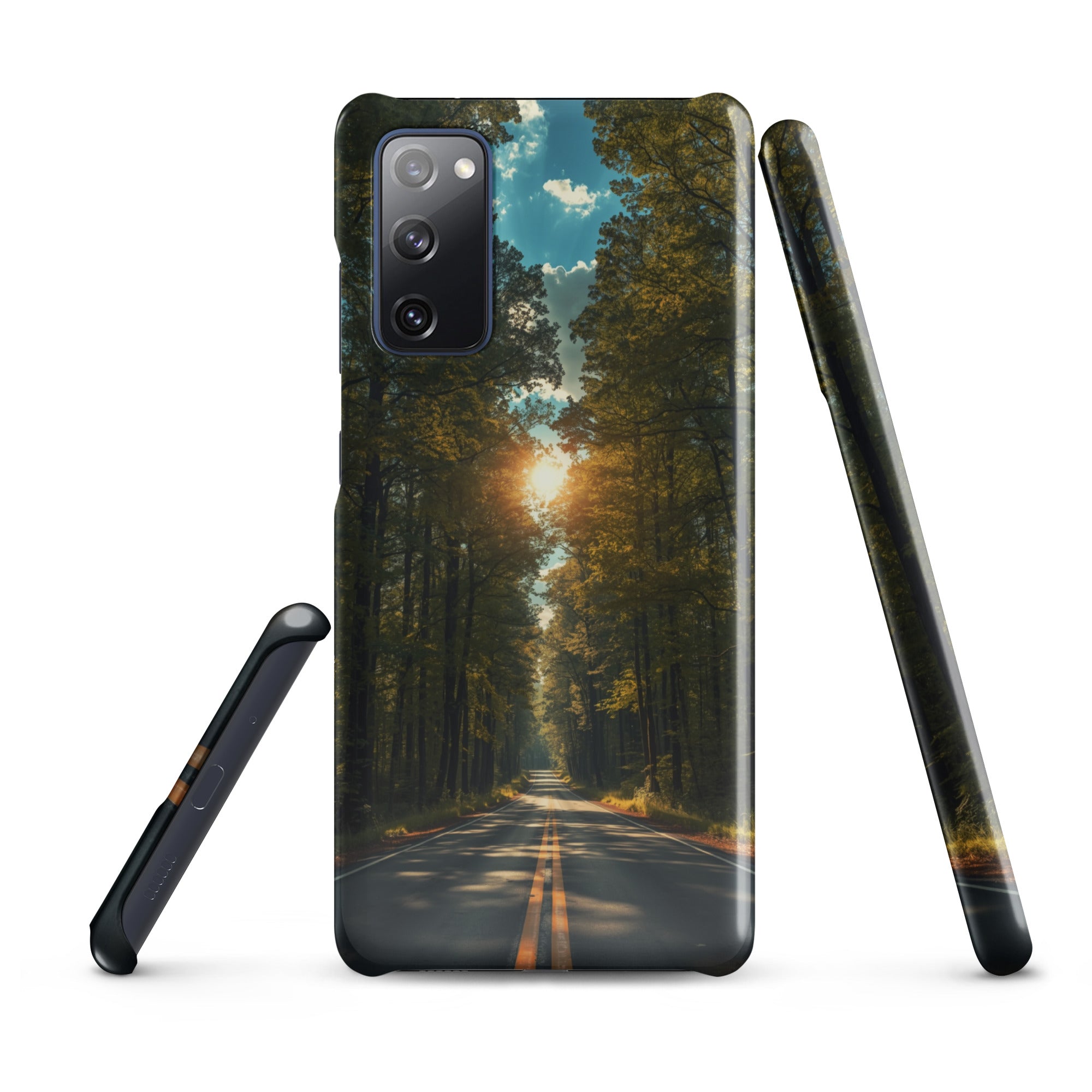 Cover Samsung Resistente – Compatibile con Ricarica Wireless – Design Green Road-Biiply