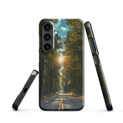 Cover Samsung Resistente – Compatibile con Ricarica Wireless – Design Green Road-Biiply