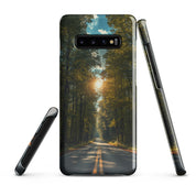 Cover Samsung Resistente – Compatibile con Ricarica Wireless – Design Green Road-Biiply