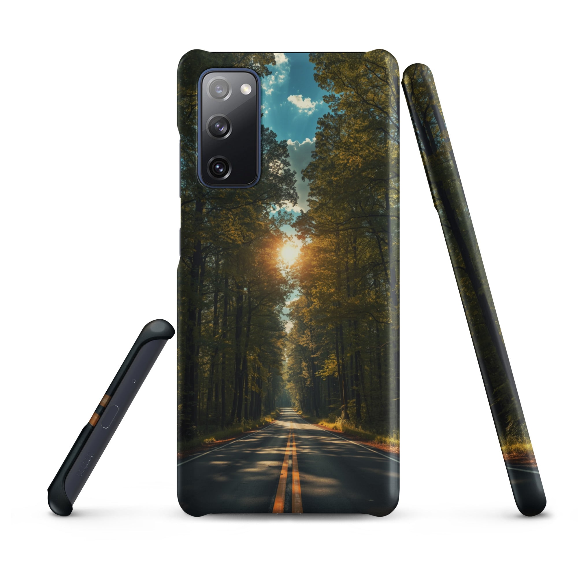 Cover Samsung Resistente – Compatibile con Ricarica Wireless – Design Green Road-Biiply