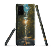 Cover Samsung Resistente – Compatibile con Ricarica Wireless – Design Green Road-Biiply