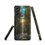 Cover Samsung Resistente – Compatibile con Ricarica Wireless – Design Green Road-Biiply
