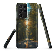 Cover Samsung Resistente – Compatibile con Ricarica Wireless – Design Green Road-Biiply
