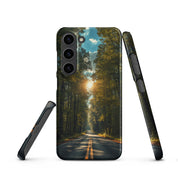 Cover Samsung Resistente – Compatibile con Ricarica Wireless – Design Green Road-Biiply