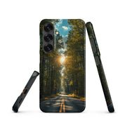 Cover Samsung Resistente – Compatibile con Ricarica Wireless – Design Green Road-Biiply