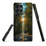 Cover Samsung Resistente – Compatibile con Ricarica Wireless – Design Green Road-Biiply