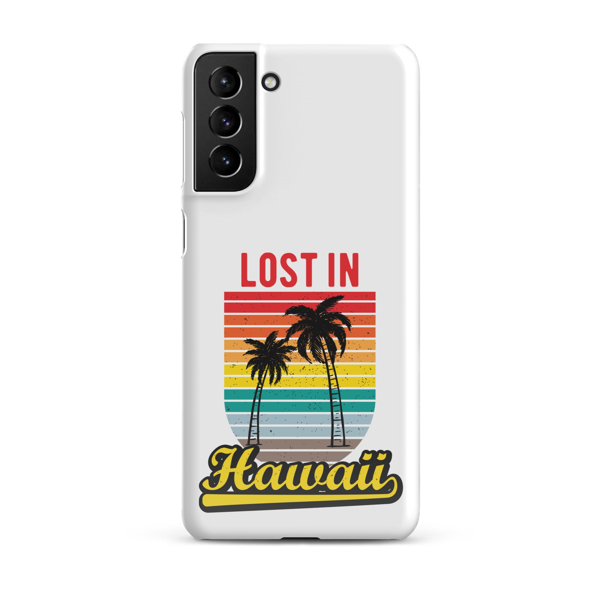 Cover Samsung Resistente – Compatibile con Ricarica Wireless – Design Lost in Hawaii-Biiply