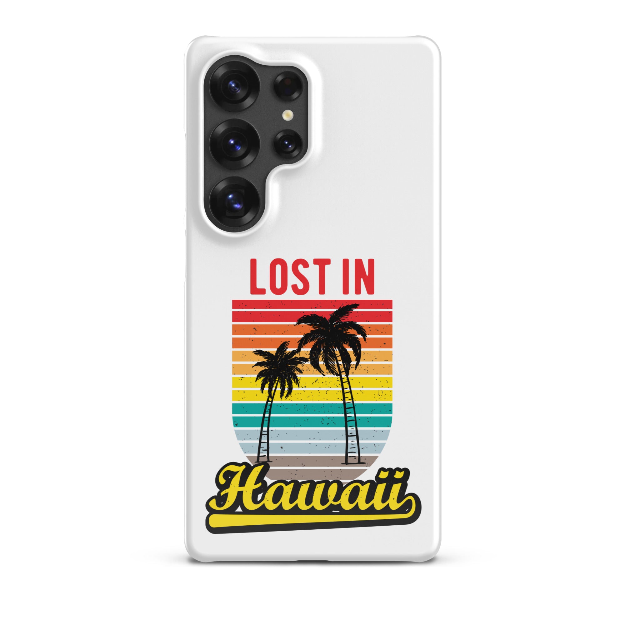 Cover Samsung Resistente – Compatibile con Ricarica Wireless – Design Lost in Hawaii-Biiply