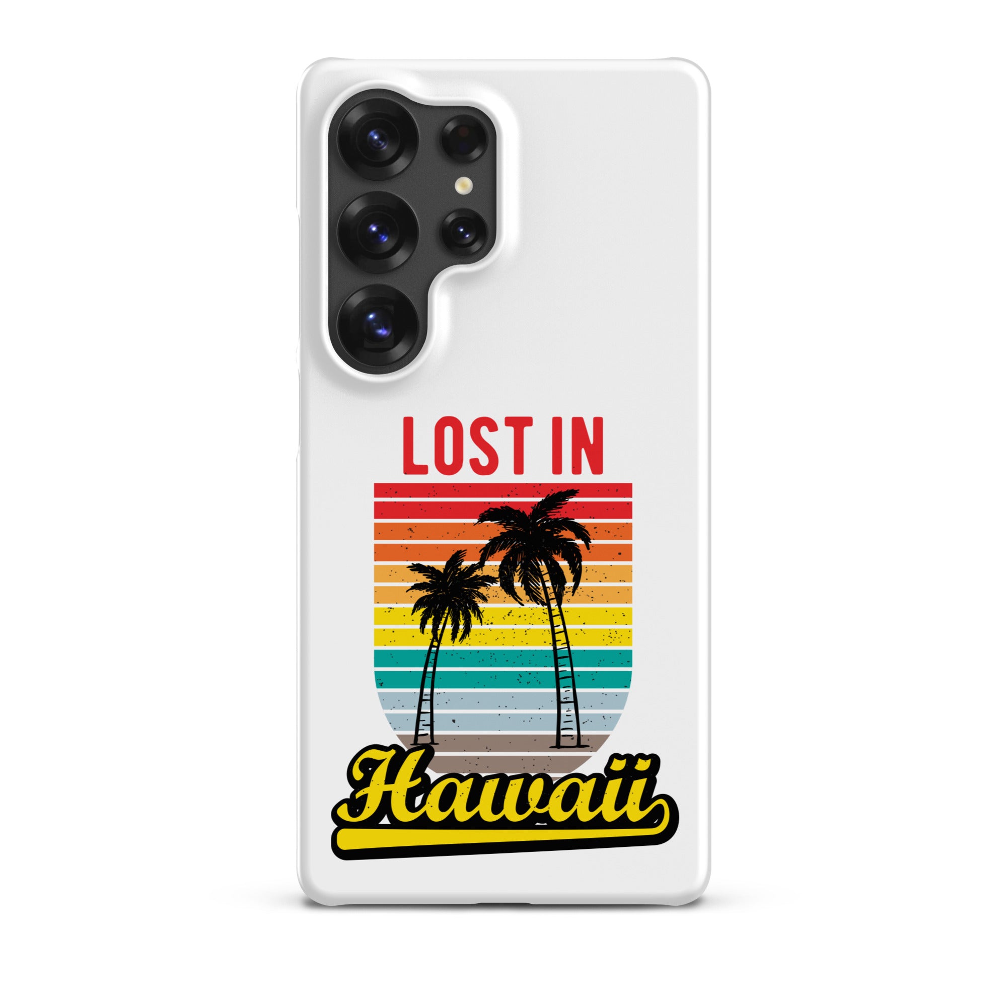 Cover Samsung Resistente – Compatibile con Ricarica Wireless – Design Lost in Hawaii-Biiply