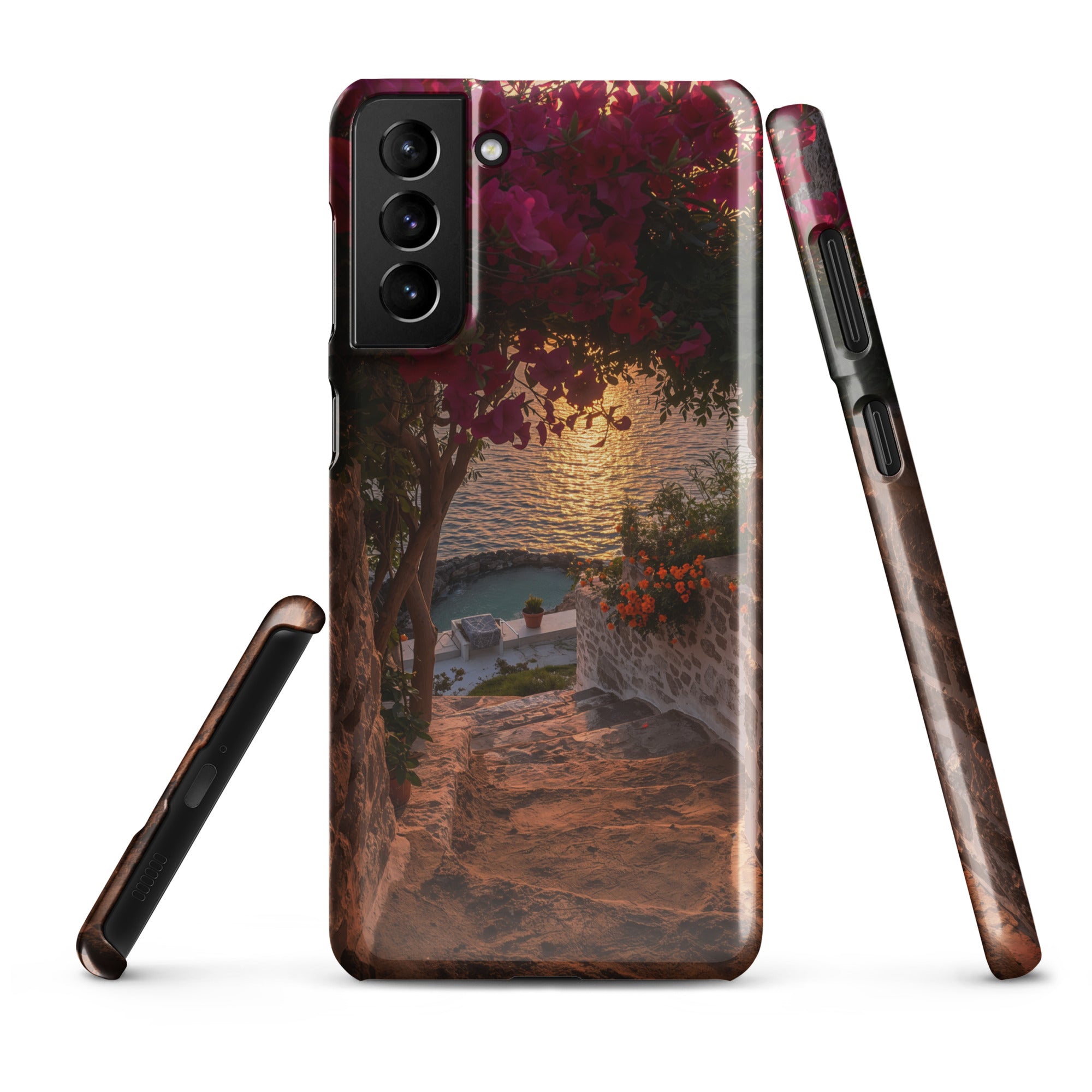 Cover Samsung Resistente – Compatibile con Ricarica Wireless – Design Mykonos-Biiply
