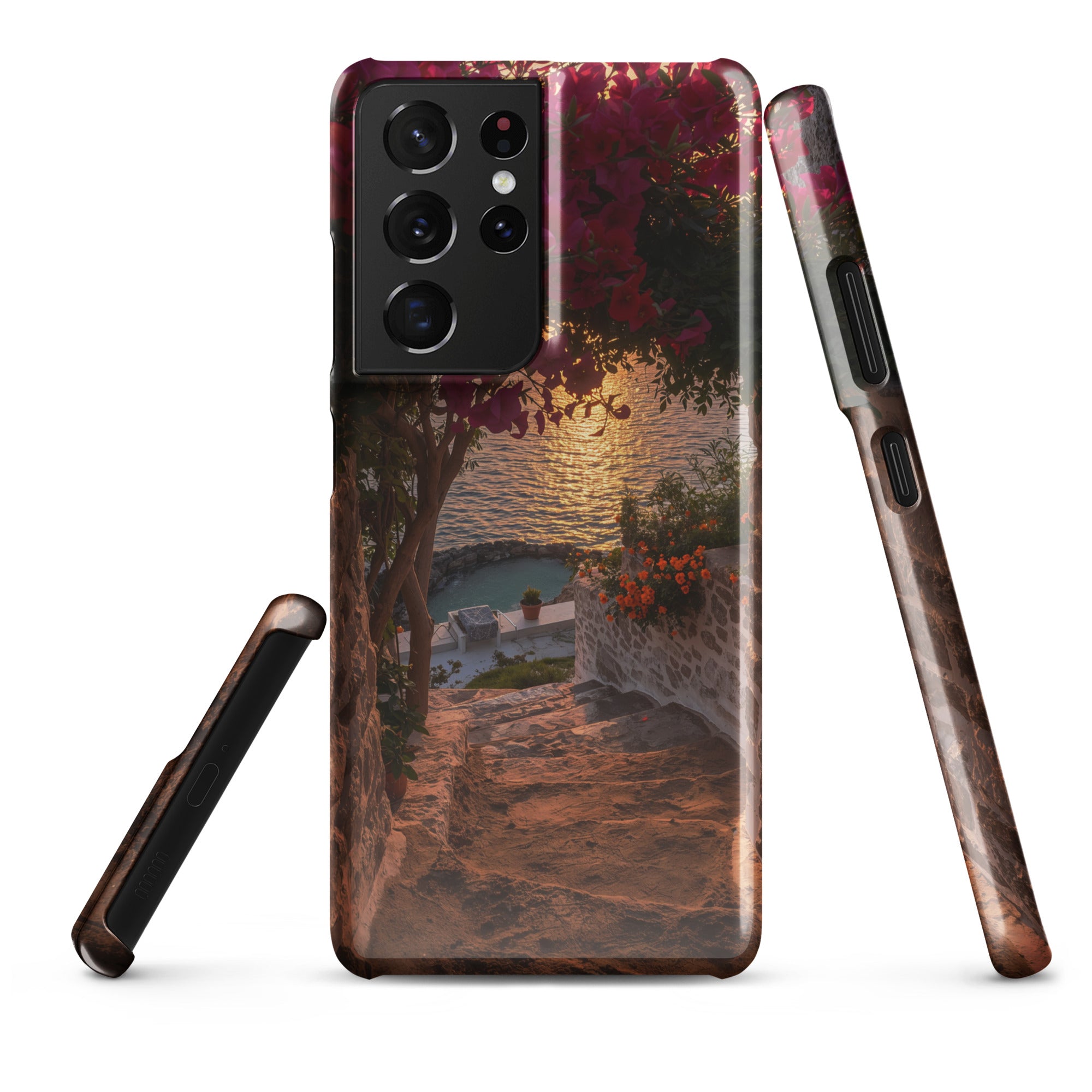 Cover Samsung Resistente – Compatibile con Ricarica Wireless – Design Mykonos-Biiply