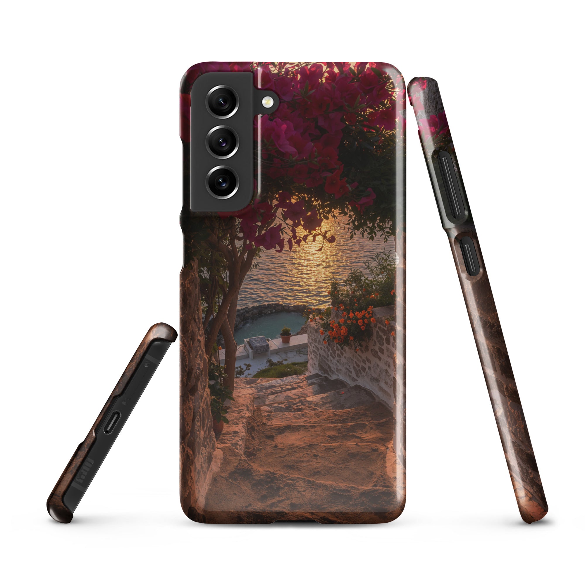 Cover Samsung Resistente – Compatibile con Ricarica Wireless – Design Mykonos-Biiply