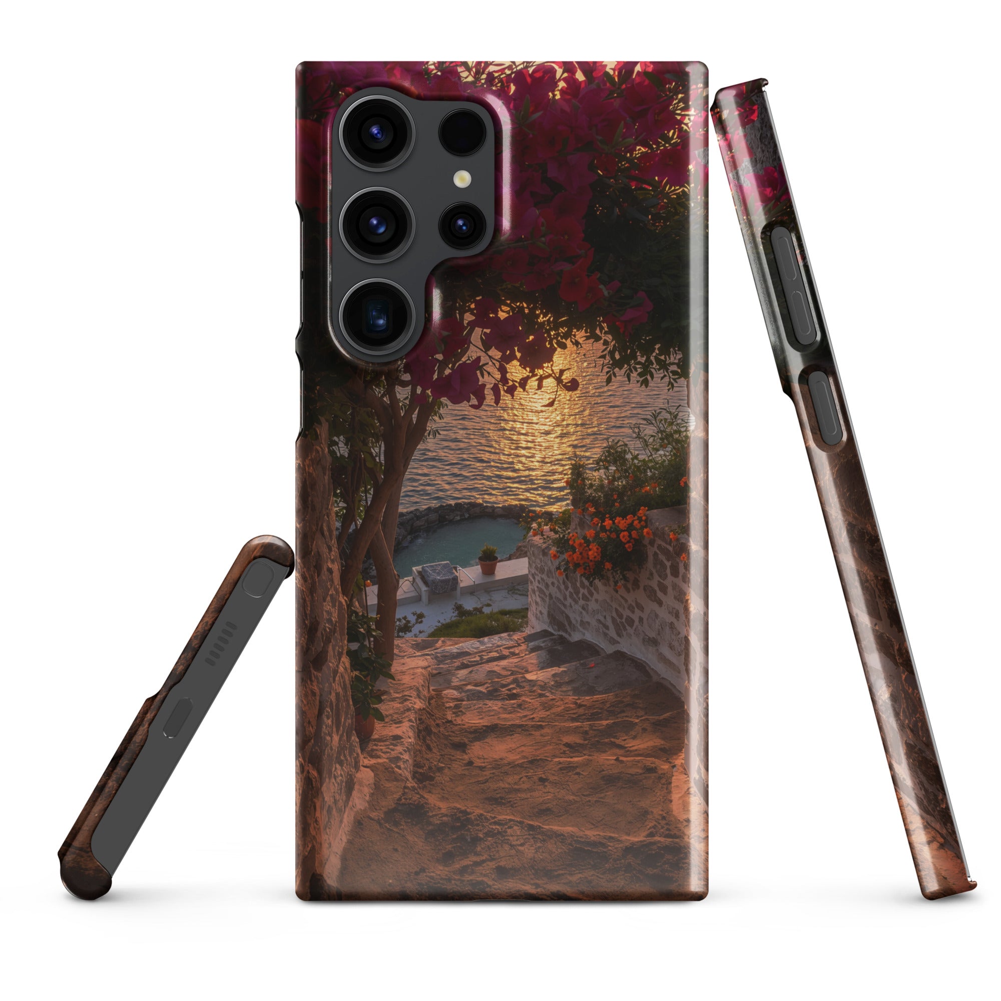Cover Samsung Resistente – Compatibile con Ricarica Wireless – Design Mykonos-Biiply
