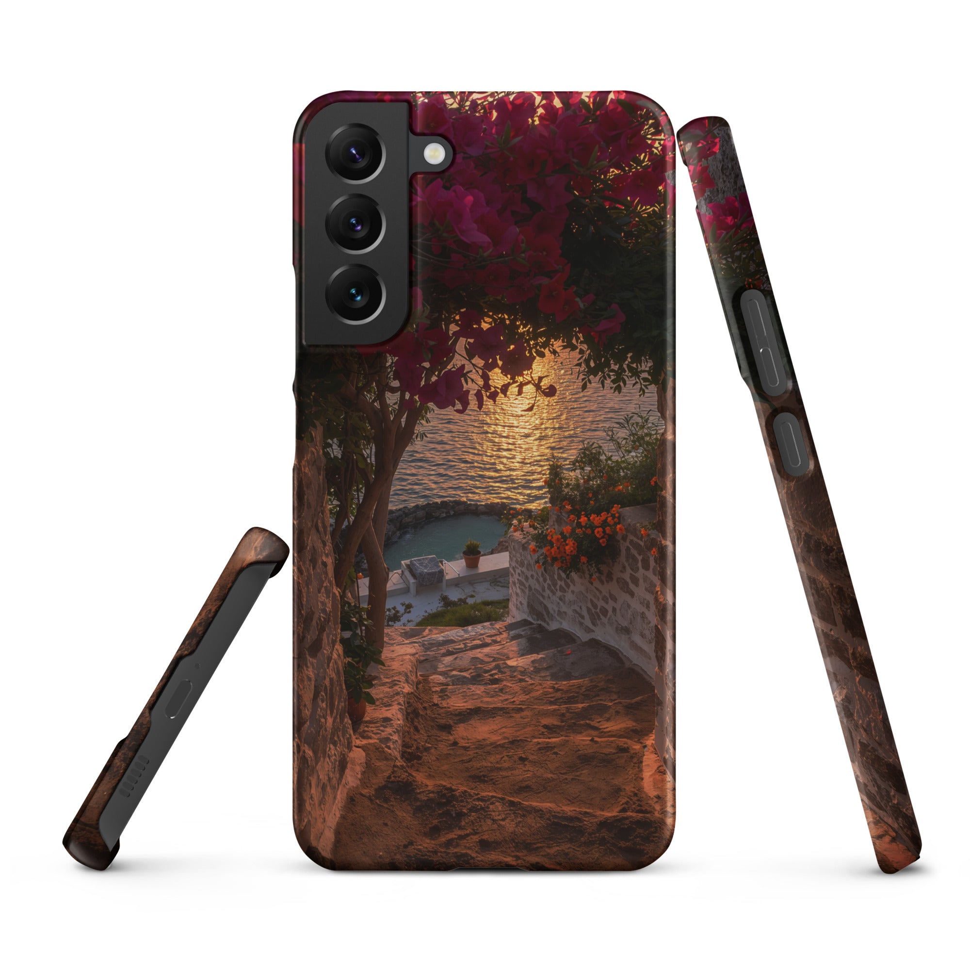 Cover Samsung Resistente – Compatibile con Ricarica Wireless – Design Mykonos-Biiply
